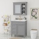 Bathroom Vanity with Overhead Sink and Mirror Cabinet - Bed Bath ...