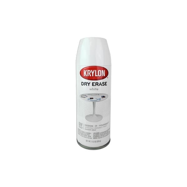Shop Krylon Dry Erase Paint Spray 11 5 Oz White Overstock 31709753