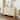 Wood Textured Curved Sideboard Storage Cabinet with Gold Handles