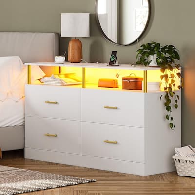 Dresser Bedroom Drawers Dressers Chests of Drawers Charging Station