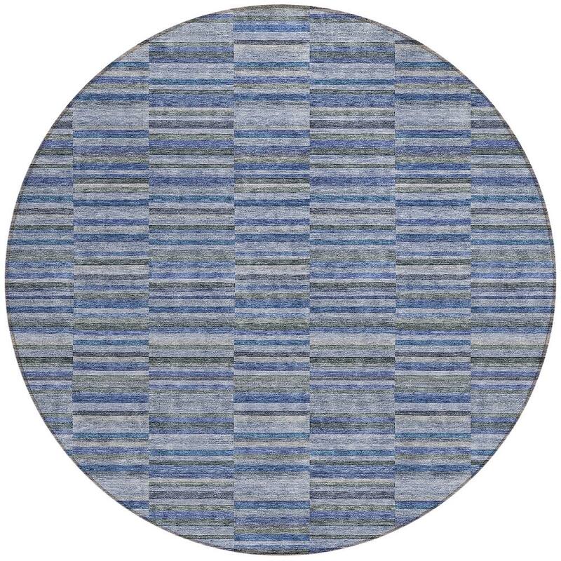 HomeRoots Striped Transitional Rectangle Outdoor Rug