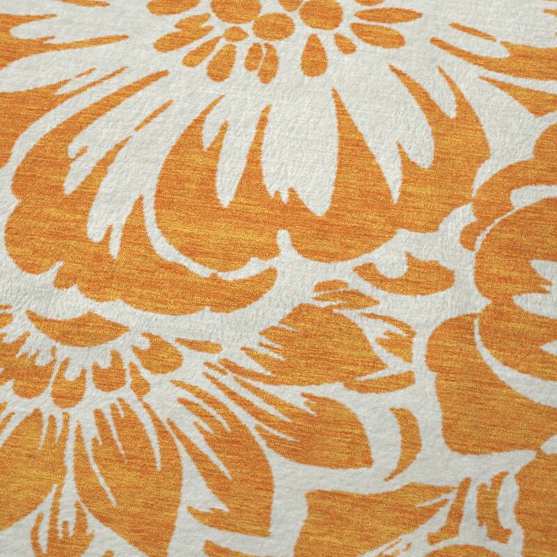 Premium Machine Washable Modern Floral Sherpa Throw Blanket