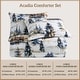 preview thumbnail 8 of 6, Paseo Road Acadia Cabin Bedding Woodland Lodge 3 Piece Reversible Comforter Set with Pillow Shams