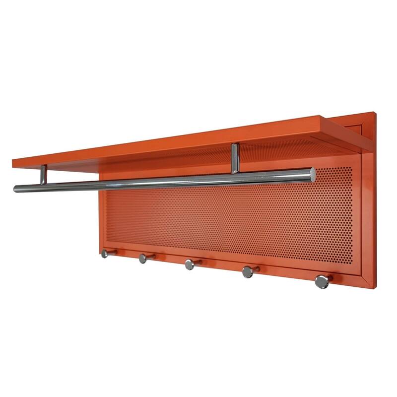 Esyspot Metal Powder Coating Hook Wall Mounted with Shelf