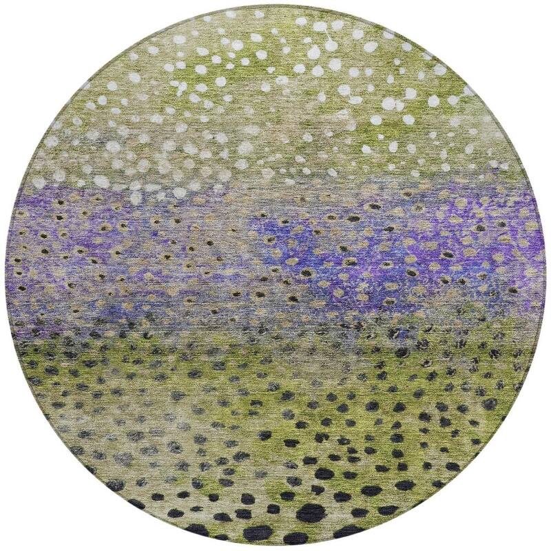 HomeRoots Abstract Transitional Rectangle Outdoor Rug