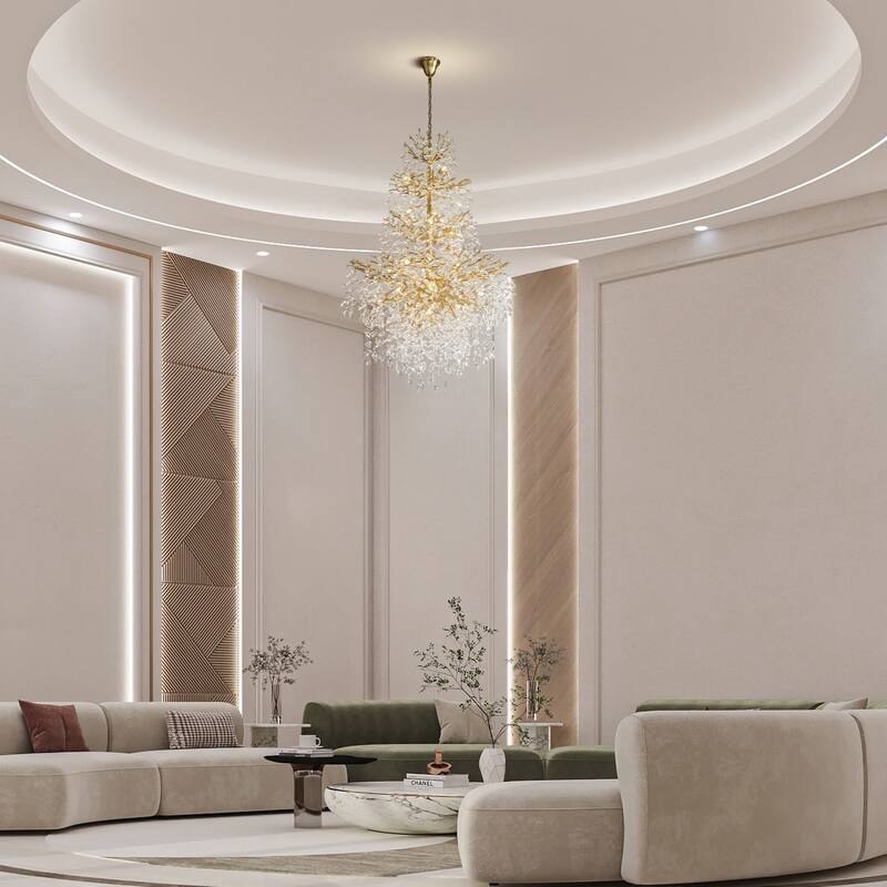 KAYLA 39.3-90.5in HorseshoeMountain ShapeChandelier