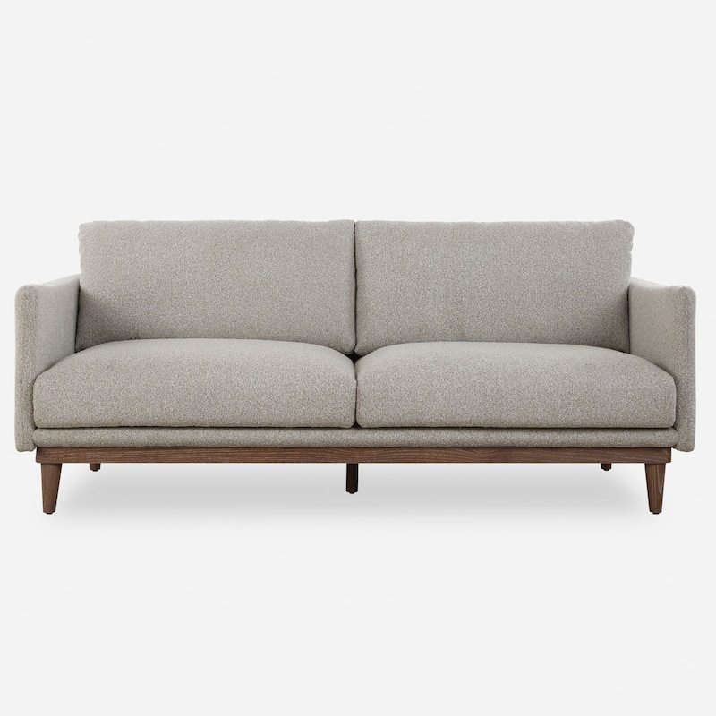Solid Loveseat Sofa - 83" - Sand Gray