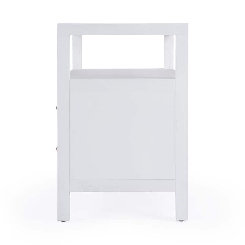 Nora 2-Drawer Wood Wide Nightstand
