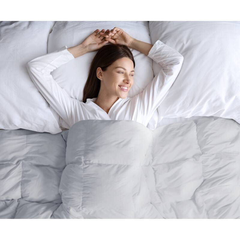 Madison Park Heavy Warmth Goose Feather and Down Oversize Comforter