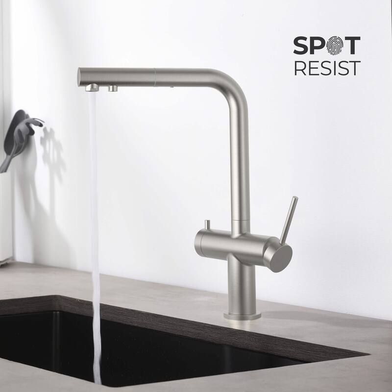 Circular 2-in-1 Water Filter Kitchen Pull Out Faucet