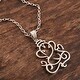 preview thumbnail 3 of 1, NOVICA Pensive Ganesha, Sterling silver pendant necklace