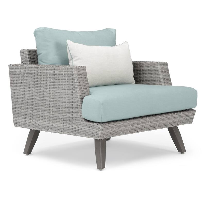 Portofino Casual 4 Piece Sunbrella Outdoor Patio Loveseat Group