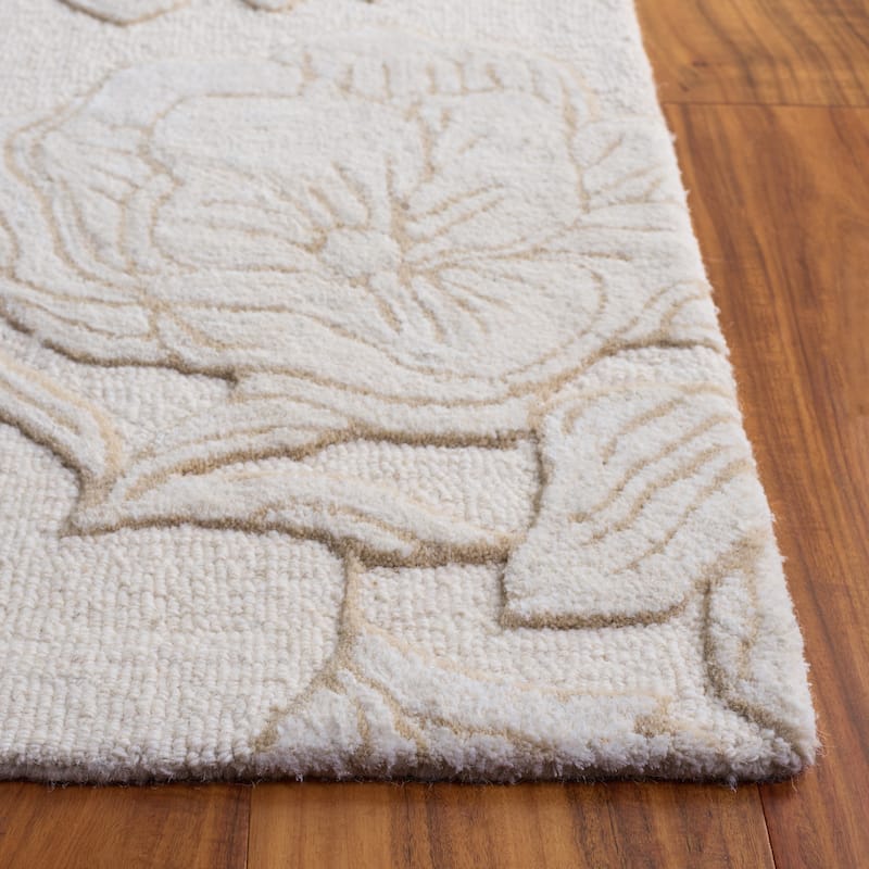 SAFAVIEH Handmade Glamour Arsenia Floral Wool Rug