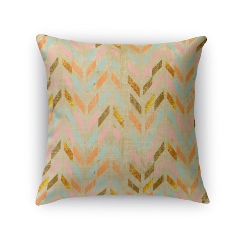 Kavka Designs pink/ teal/ brown palermo accent pillow with insert