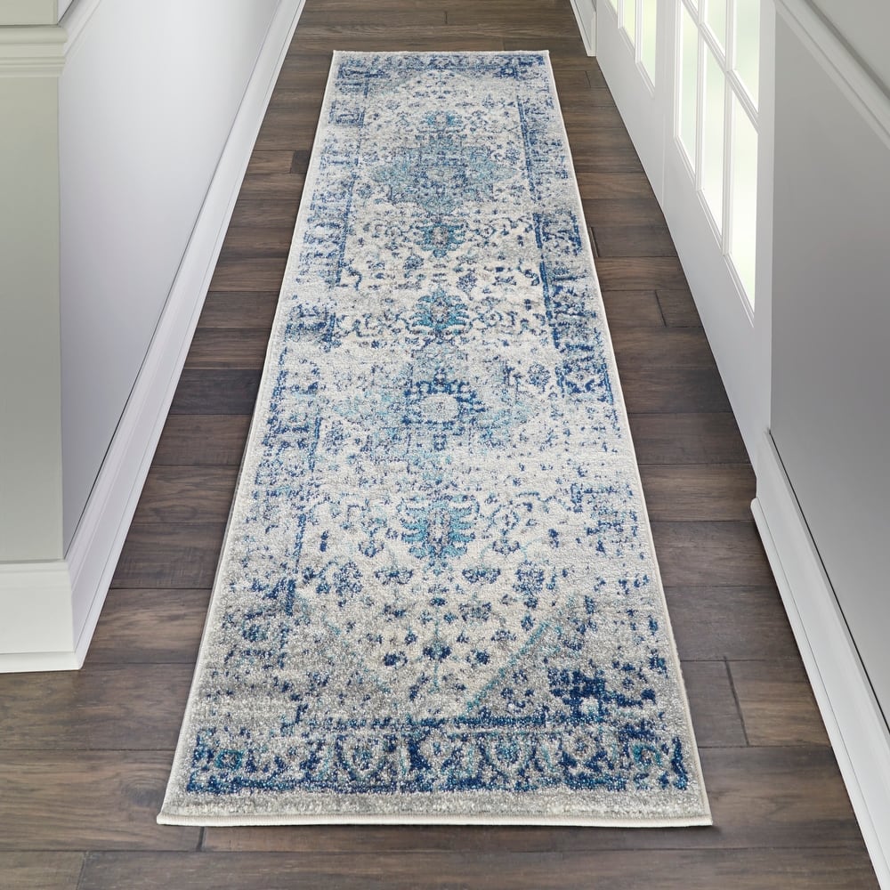 Nourison Tranquil Traditional Persian Medallion Area Rug