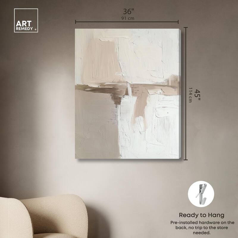Sandstone Impressions Canvas by Art Remedy, Gallery Wrapped