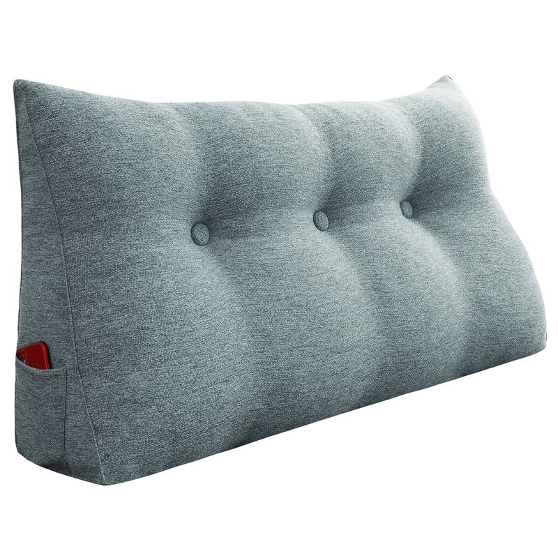 WOWMAX Bed Rest Wedge Reading Pillow Headboard Back Support Cushion