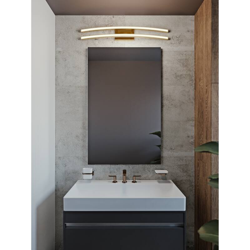 AFX Harper 25'' LED Vanity - Satin Brass