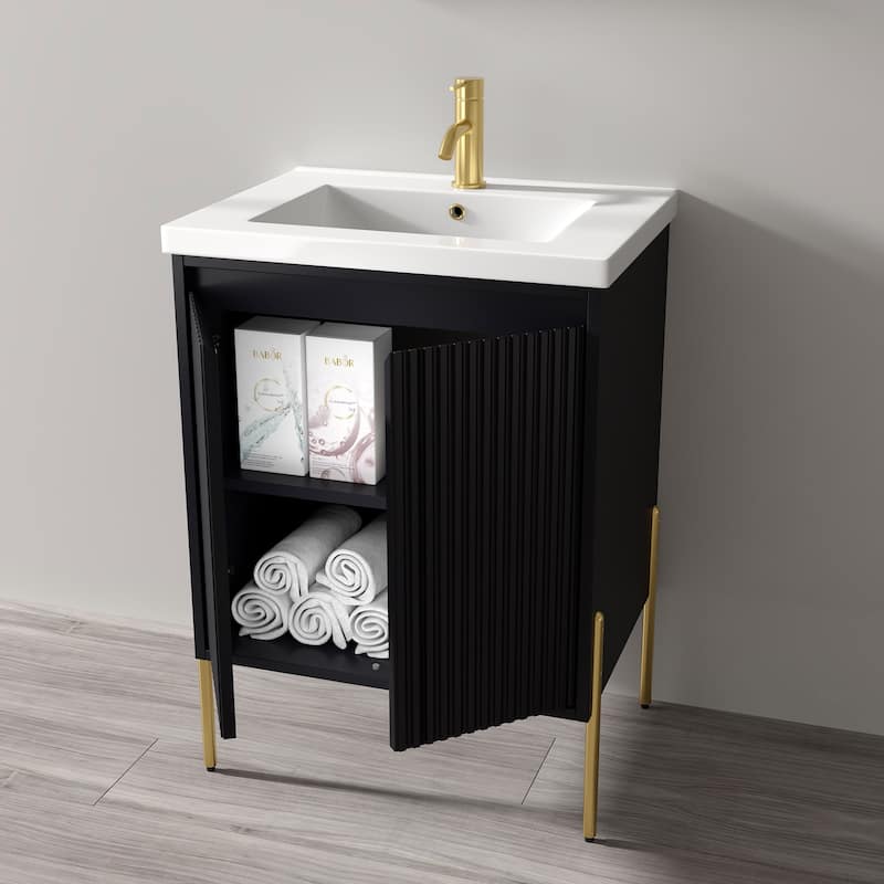 Ripple 24" Bathroom Vanity Kit (Assembly Required)
