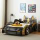Option Yellow Black Cool Cartoon Car Bed