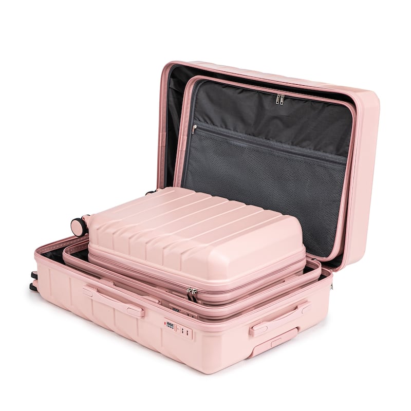 Three pcs/set in ABS Spinner Wheel Luggage
