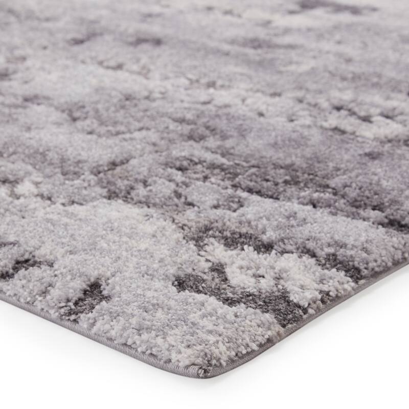 Coen Abstract Gray/ Ivory Area Rug