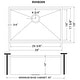 preview thumbnail 12 of 11, Ruvati 28-inch Workstation Ledge Undermount 16 Gauge Stainless Steel Kitchen Sink Single Bowl - RVH8309 - 26-1/2″ x 16″