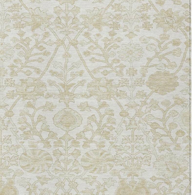 HomeRoots Floral Traditional Rectangle Outdoor Rug