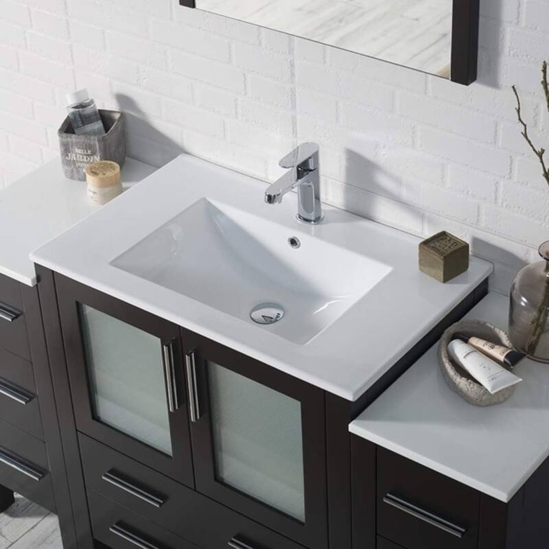 Blossom Sydney 54 inch Solid Wood Bathroom Vanity with Sink & Cabinets
