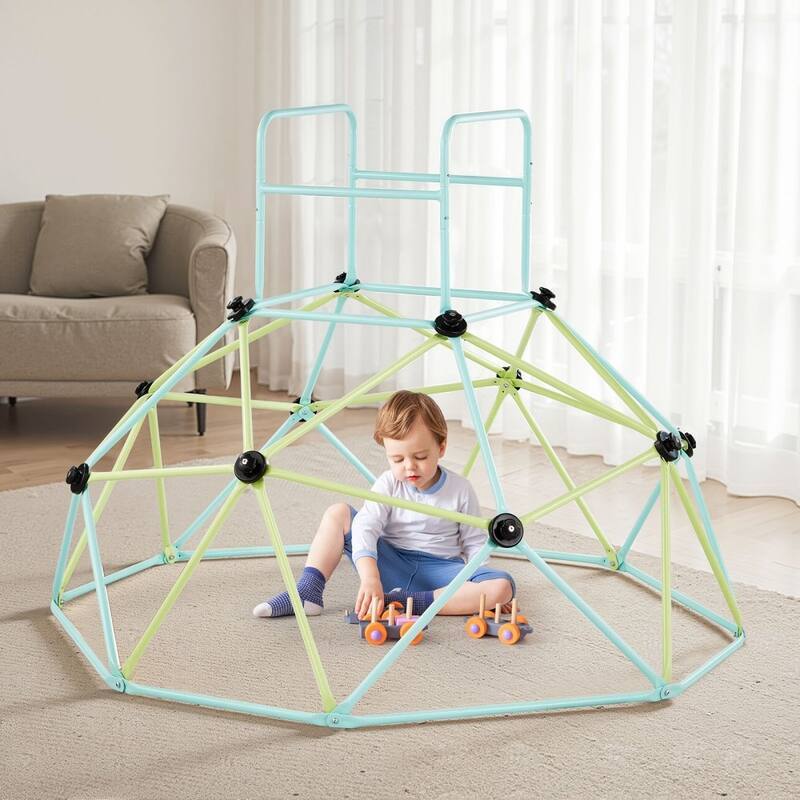 6FT Playground Geometric Dome Climbing for Kids with Rust Resistant Steel for Indoor or Outdoor Fun - 72 x 72 x 52.6 in