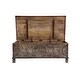 preview thumbnail 2 of 32, The Curated 17th Century Trunk Solid wood hand-carved 48" Coffee Table - 48 x 24 x 17 (H)