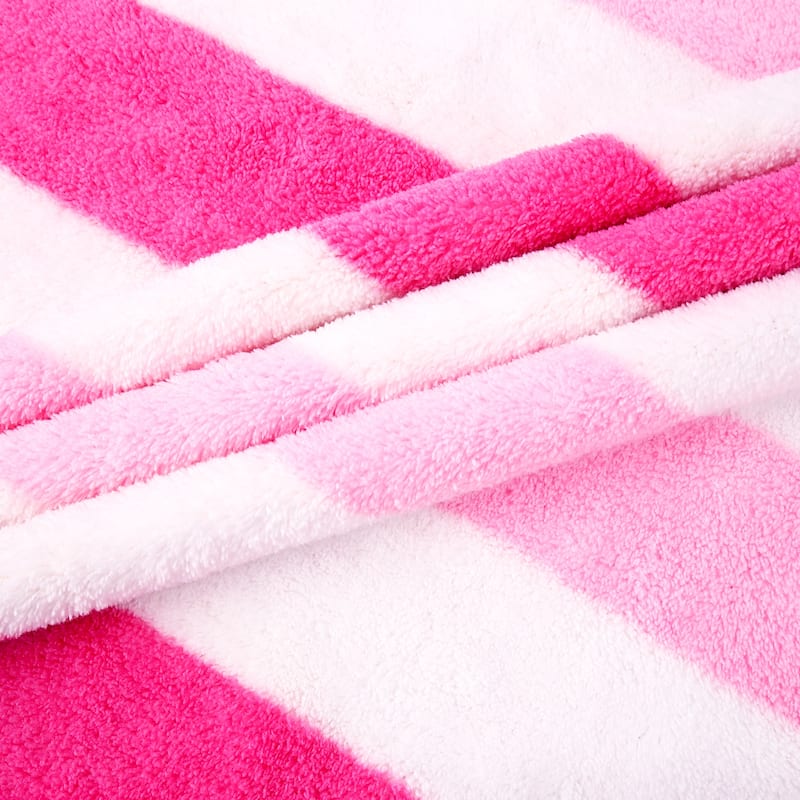 2-Piece Fleece Cabana Beach Towel Set Absorbent Pool Towels