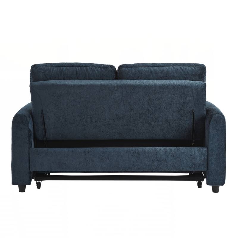 Pull Out Sofa Bed, 58-inch Sofa Bed, Sleeper Sofa, Loveseat Sofa with Adjustable 3 -Position Backrest