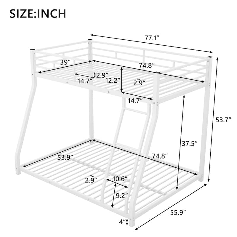 Metal Floor Bunk Bed