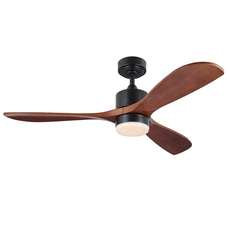 CO-Z 52" Farmhouse Ceiling Fan with Remote Control and Dimmable Light Kit