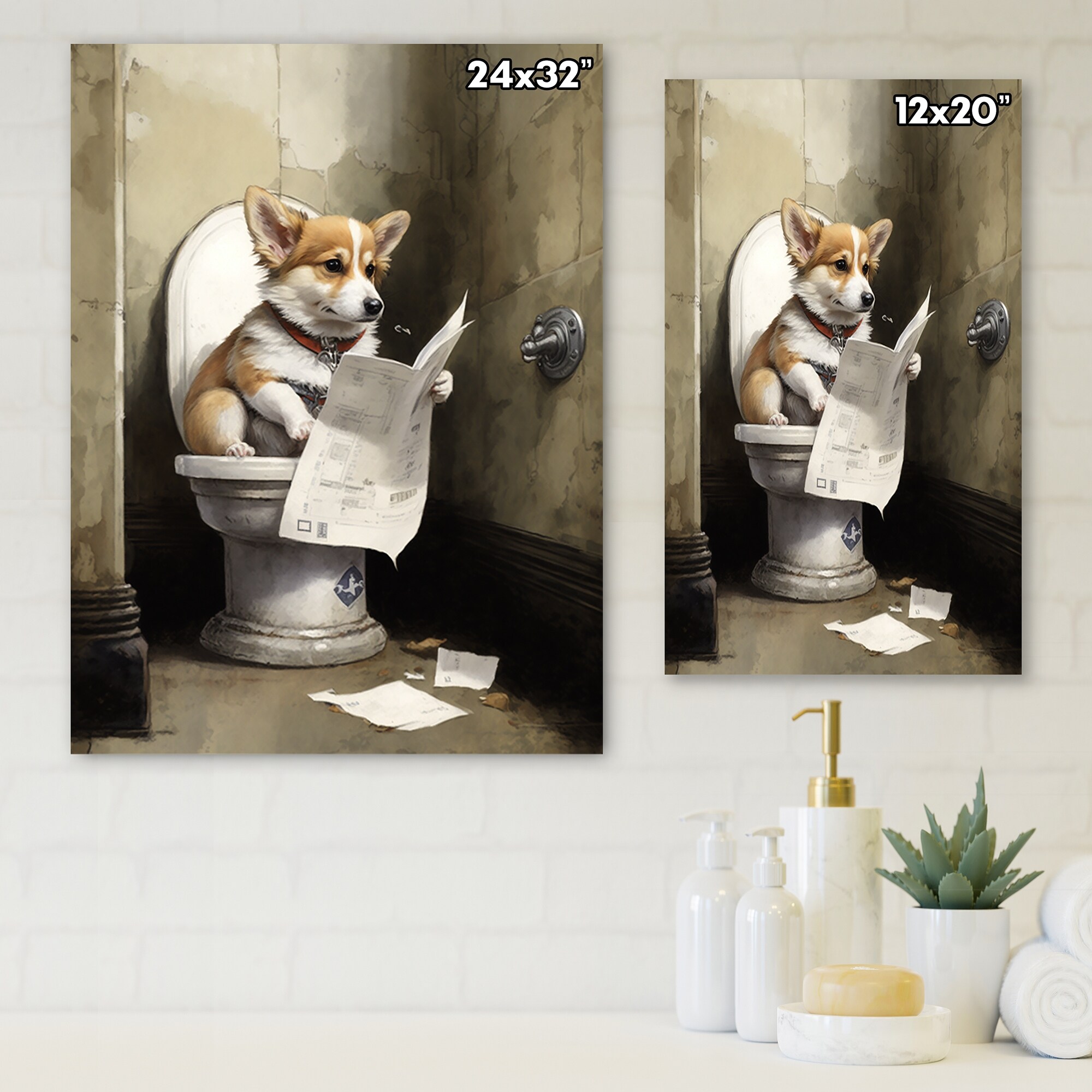 Corgi Fruit Bath Rug