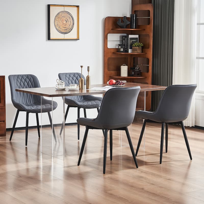 Modern Dining Chairs Set of 2 Upholstered Dining Room Chairs