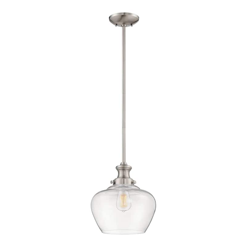 Millennium Lighting1 Light Metal Pendant Fixture in Multiple Finishes - Brushed Nickel