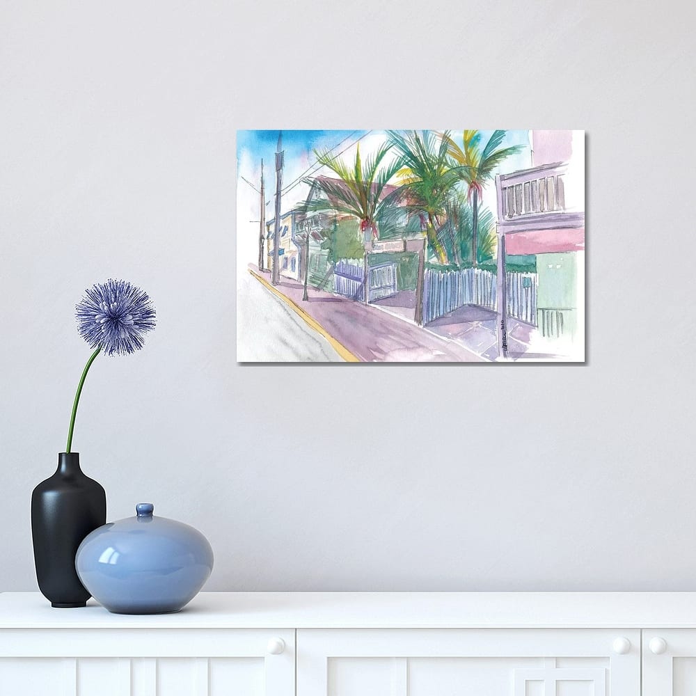 iCanvas "Blue Heaven Thomas St Patio Key West Florida" by Markus & Martina Bleichner Canvas Print