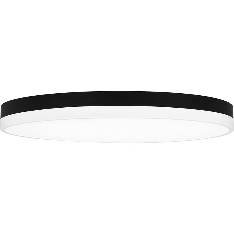 Weldin Integrated LED Matte Black White Flush Mount - Matte Black