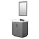 Option Dark Gray, Black Trim, Giotto Quartz Top