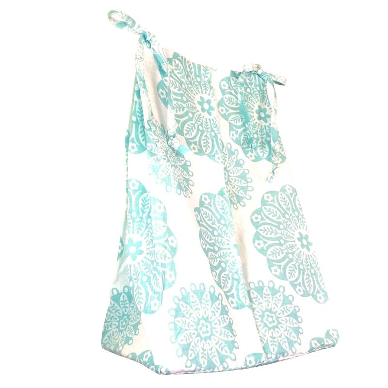 Cotton Tale Sweet and SImple Aqua/Blue Diaper Stacker - Holds approximately 4 dozen newborn diapers