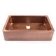 preview thumbnail 3 of 12, Adams Copper 36" Single Bowl Farmhouse Apron Front Undermount Kitchen Sink