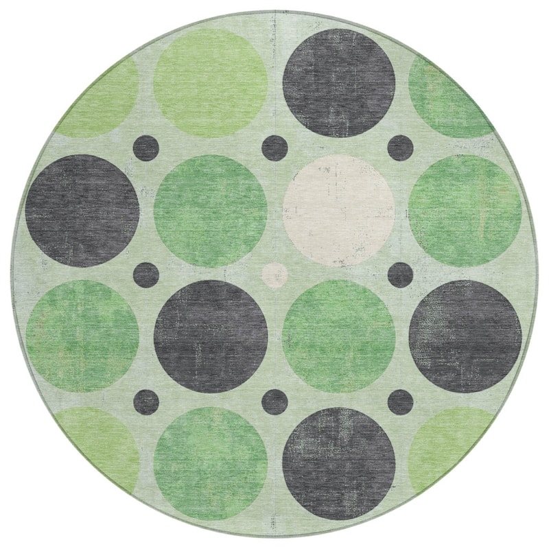 HomeRoots Geometric Transitional Rectangle Outdoor Rug