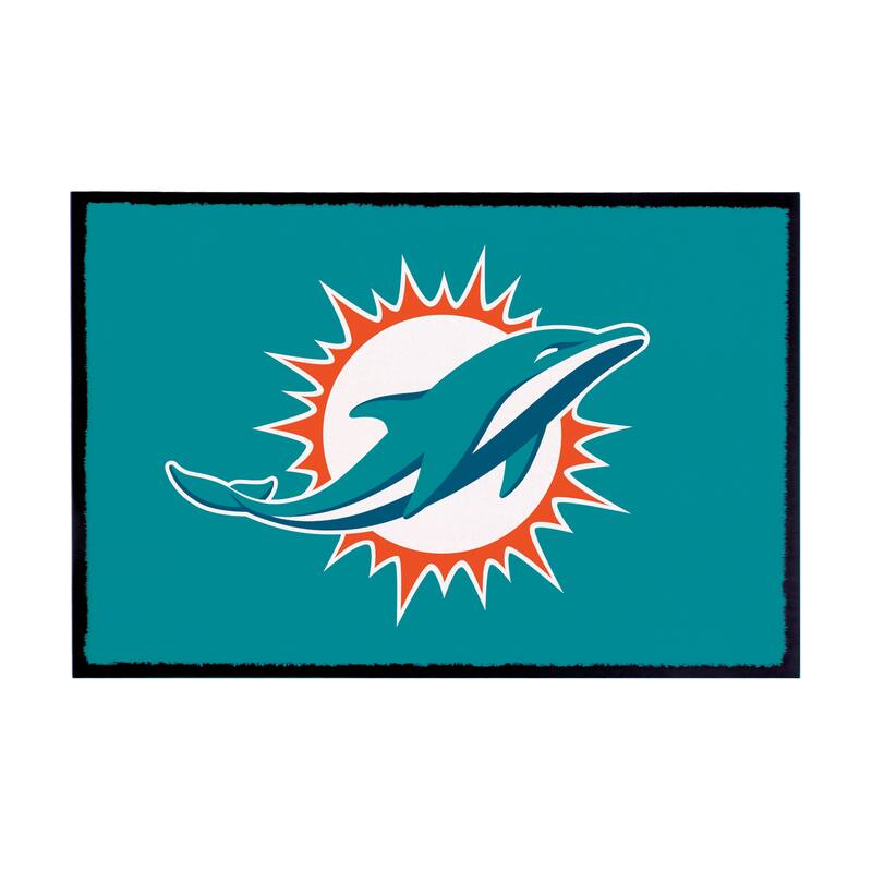 Nylon Indoor/Outdoor Entryway Door Mat, Miami Dolphins