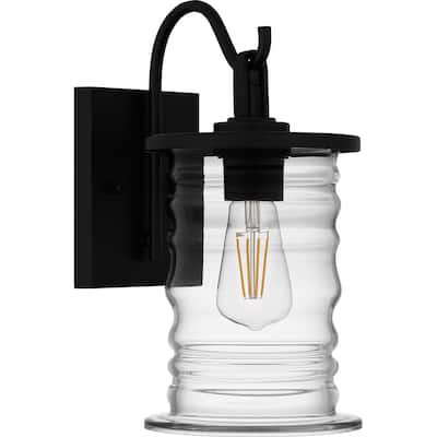 Noland 1-Light Matte Black Outdoor Wall Lantern