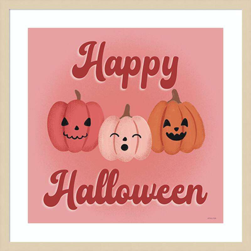 Hometown Halloween XV by Softshell Studio Wood Framed Wall Art Print