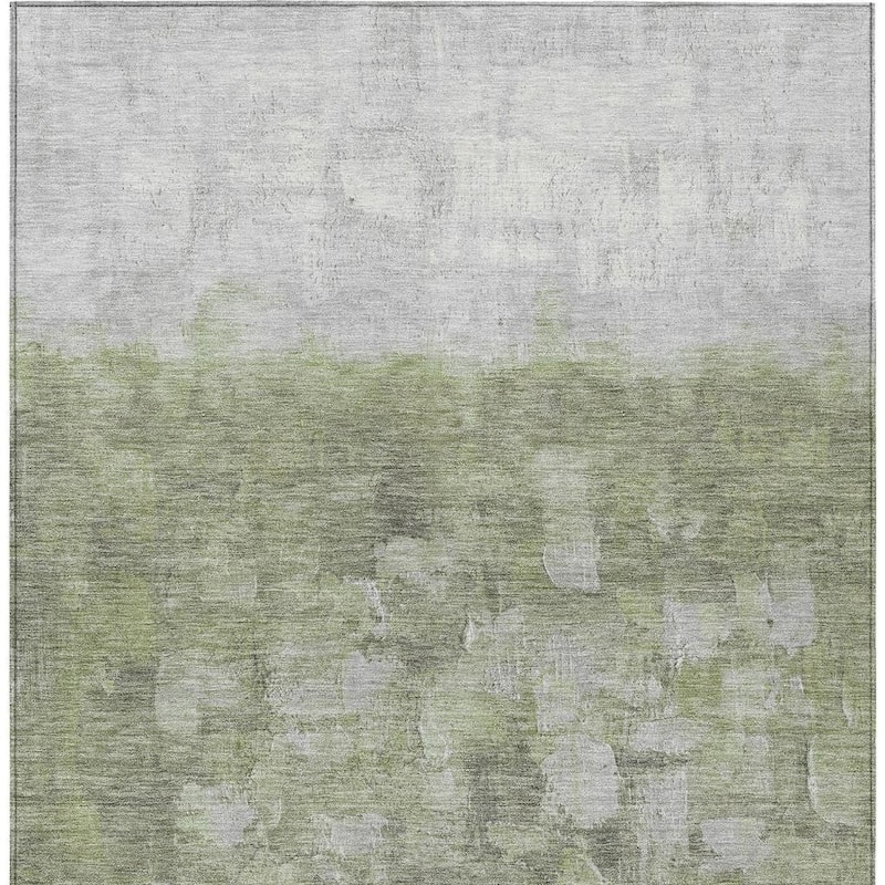 HomeRoots Abstract Transitional Round Outdoor Rug