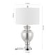 preview thumbnail 7 of 5, SAFAVIEH Lighting 28 inch Turquoise Glass Table Lamp (Set of 2) - 15"W x 15"D x 28"H
