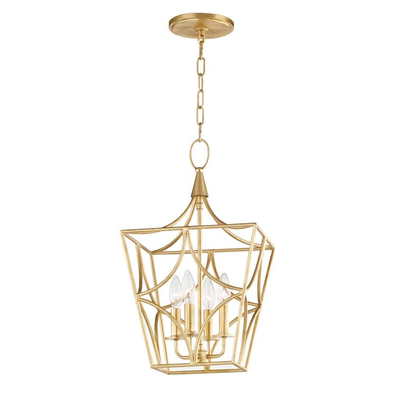Hudson Valley Lighting Green Point 4 Light 11-3/4" Wide Taper Candle - Gold Leaf